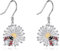 VENACOLY Marienkäfer Ohrringe 925 Sterling Silber Marienkäfer Tier Dangle Ohrringe Schmuck Geschenke für Frauen Marienkäfer Liebhaber