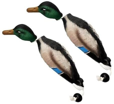 Pluuttiem 2 Stück Fasanen-Dummy-Stoßstangenspielzeug für Ausbildung Von Retriever-Hunden auf der Jagd, Trainer Zur Erkennung Von Enten auf der Jagd, Enten