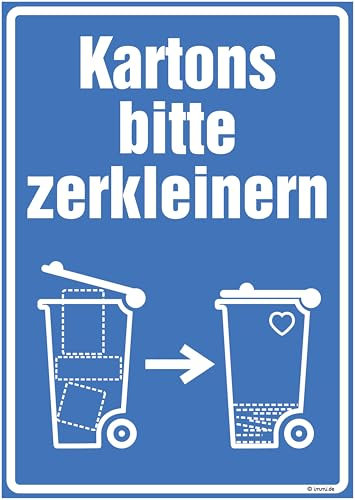 immi 1x Hausmeister DIN A4 Aufkleber (Kartons bitte zerkleinern)