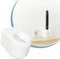 Cleverstation Zahnbürstenhalter elektrische Zahnbürste - passend für Braun Oral-B Pulsonic (Weiß, Für 3748/3749 (runde Form))