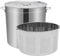 BAOCHADA Olla para sopa de acero inoxidable, 100 L, olla grande, para gastronomía, olla de sopa, olla con cesta, tapa y asa, para restaurantes, cafeterías, hoteles, 49,5 x 49,5 x 50
