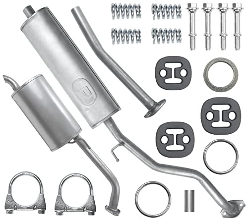 POLMOstrow Auspuff für Nissan Micra 3 III K12 2002-2003 | Mitteltopf und Endtopf, Motoren: 1.0 - 1.2 - 1.4, Fließheck