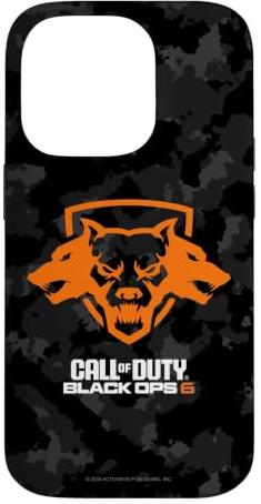 Hülle für iPhone 14 Pro Call of Duty Black Ops 6 Cerberus Logo Camo FPS Video Game