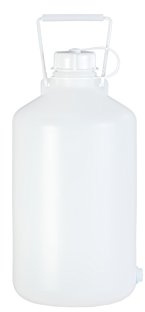 hünersdorff Vorratsbehälter / Ballon / Vorratsflasche besonders dickwandig, robust und bruchsicher, chemische Beständigkeit, 10 Liter, Made in Germany, ohne skala