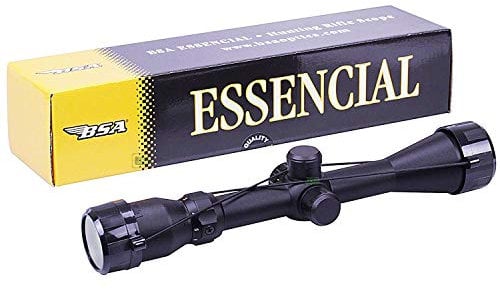 BSA 3-9x40 IR Essential TELESCOPIC Illuminated Mil Dot Air Gun Rifle SCOPE