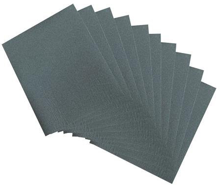 Qty 10 - Wet & Dry Sheets 320 Grit - Abrasive Paper, Sandpaper - for Metal