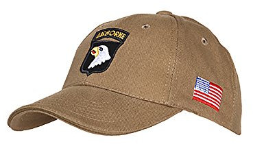 US Army Baseball Cap 506th PIR Parachute Infantry Paratrooper (Coyote)
