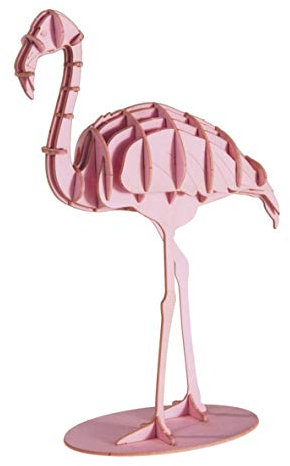 Fridolin 3D Papiermodell - Flamingo