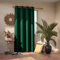AmeliaHome Blackout Vorhang 140x245 cm dunkelgrün 1 St. Ösenschal Verdunkelungsvorhang Blickdicht Fensterdekoration Dekoschal Dekorvorhang Blackout