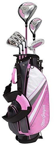 MacGregor DCT3000 Junior Sets de Golf Girls, Rose/Blanc, Filles Right Hand 9-12 Ans