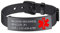 Bandmax Identifizierung Medical Alert Armband für Epilepsie Diabetes schwarz Edelstahl verstellbar personalisiert Schildarmband mit Gürtel Schnalle SOS Notfall Schmuck Accessoire