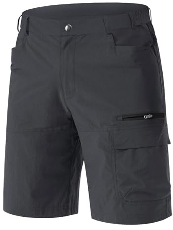 EKLENTSON Mens Shorts Quick Dry Hiking Work Cargo Shorts | multi pockets,lightweight,breathable,elasticated waist,summer,walking,outdoor,casual,camping,cycling,fishing
