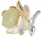 Ayoiow Ring 925 Damen, Verstellbare Ringe für Damen Jade Blume Ring Silber Gold