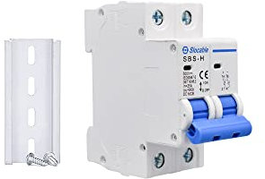 HandGold 2P 500V 63A Leitungsschutzschalter,DC Trennschalter,Sicherungsautomat für Solar PV System (63A)