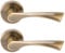 HANDLEZONE® Zena Lever On Round Rose Door Handles, Internal Passage Latch Handles, 1 Set - Antique Bronze