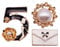 Designer Schmuck Brosche Pins, Mode Nummer 5 Kamelie Imitation Perle Broschen Set für Frauen Mädchen