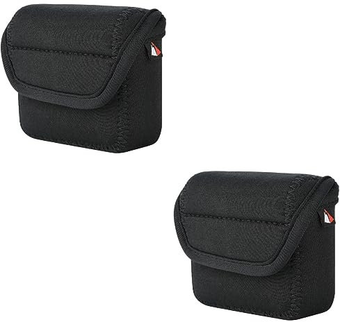 Hemobllo 2 Pcs Audio Storage Bag Portable Microphone Bag Player Case Speaker Waist Bag Teacher Speaker Case Portable Cd Player Bag Speaker Carrying Bag Travel Neoprene Elasticity Container