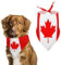 Hundehalstücher mit Kanada-Flagge, dreieckige Hundelätzchen, niedlicher Haustierschal, Kopftuch für kleine, mittelgroße und große Haustiere