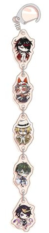 Luxiem Nijisanji Acryl Anhänger Schlüsselanhänger Kawaii Schmuck Vox Mysta Ike Shu Luca Schlüsselanhänger Schmuck Für Geschenke Kombination Schlüsselanhänger Luxiem Dekoration Niedliches Zubehör