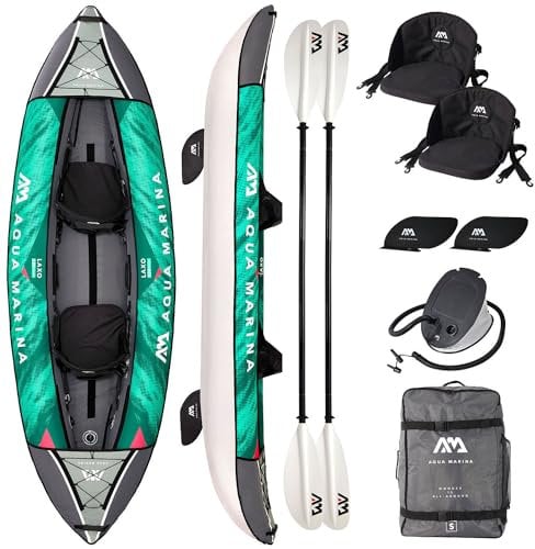 Campsup Aqua Marina kajak aufblasbar | Inflatable 2 Personen Kayak LAXO-320 | Technologie: I-Beam
