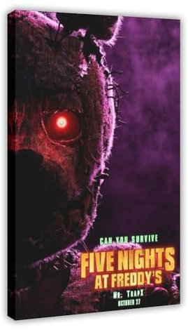Poster Five Nights at Freddy's (17) auf Leinwand, Wandkunst, Dekordruck, Bild Gemälde für Wohnzimmer, Schlafzimmer, Dekoration, Rahmen-Stil, 60 x 90 cm