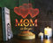 Geschenkelampe Persönliches Muttertagsgeschenk mit Fernbedienung Herz-förmiges Nachtleuchten Personalisierte Geschenke Mama Lampe Geschenkideen zum Muttertag (MOM 4 Herzen)