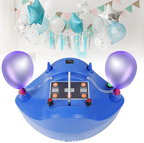 Elektrisch Luftballonpumpe Ballonpumpe AufblasgeräT Luftballon Pumpe Timer Elektrische Luftpumpe Quantitativ Inflator Pump Ballonaufblaspumpe Tragbare Aufblaspumpe 4LuftdüS 500L/Min 1200W 220V