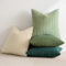 MIULEE 4er Set Kissenbezug Kissen Dekorative Kissenbezüge Kordsamt Sofakissen Dekokissen Kopfkissenbezug Couchkissen Deko Bezug für Sofa Couch Wohnzimmer Schlafzimmer 40x40cm Hellgrün