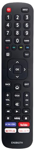 EN2BI27H Telecomando di ricambio per Hisense Smart TV H50B7300 H50B7500 H55B7100 H55B7120 H55B7300 H55B7500 H65B7100 H65B7300 H65B7500 H75B77 510 H32BE5500 H40BE5500 H43BE7000 H43BE7200 H43BE7400