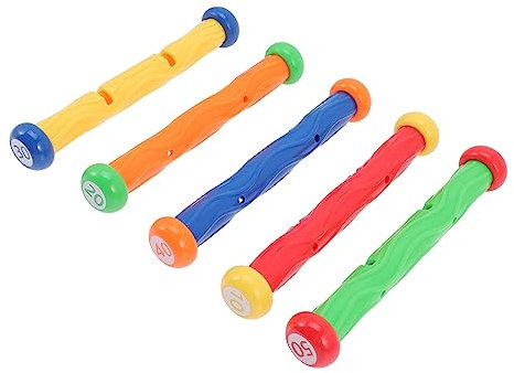DIKACA Pool-tauchstäbe 5-teilig Tauchspielzeug Für Jungen Und Mädchen Schwimmbadzubehör Jungen- Und Mädchenfreundliches Tauchspielzeug Komfortables Design