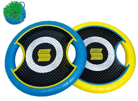 ODS - Sunday Disco Set med 2 strandracketar diameter 30 cm, boll och transportväska, spel för barn 5+, 47106