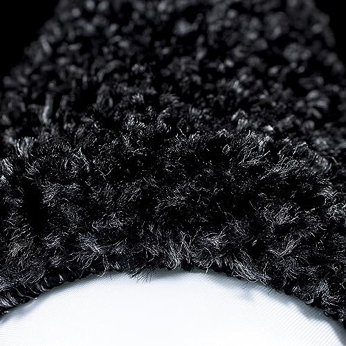KADIMA DESIGN Hochflorteppich Bordüre Elegant Weich Flauschig Waschbar Strapazierfähig Anthrazit 300x400 cm Wohnzimmer Schlafzimmer Fußbodenheizung geeignet Schadstoffgeprüft Oeko-TEX | RHEIN