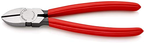 Knipex Tronchese Laterale per Meccanica Bonderizzata Nera, Rivestiti in Resina Sintetica 180 Mm 70 01 180
