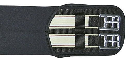 HKM Elastik Sattelgurt schwarz 100