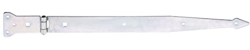 Alberts 315443 Werfgehänge | mit vernietetem Stift | galvanisch verzinkt, dickschichtpassiviert | Band 500 x 45 mm | Scharnier 101 x 63 mm