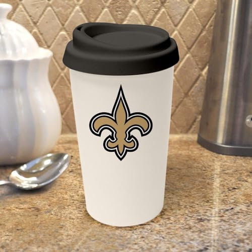 The Memory Company NFL New Orleans Saints Logo Travel Mug