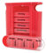 Medikamentendosierer Pillenbox rot 1 Stück Pillendose Tablettenbox Medi - Arznei- Medikamentenspender 7 Tage Original Tiga-Med Qualität