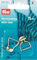 Prym 416152 Bikini-und Gürtelverschlüsse KST Schlinge 12 mm transp. BH, transparent, 2 Stück