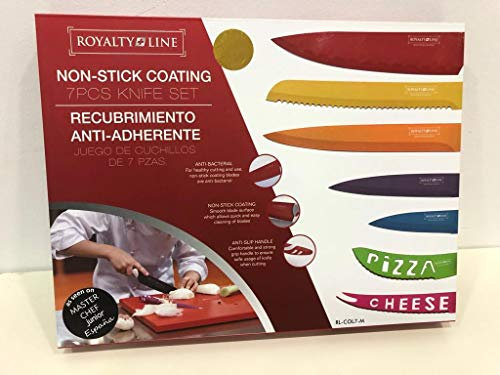 Set 7 coltelli acciaio inox + 1 pelapatate Royalty Line Switzerland (acciaio)