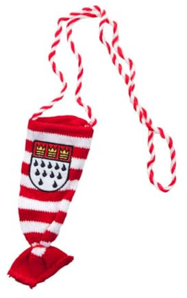 Kölschglashalter Kölner Wappen rot/weiß