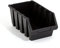 Lot de 10 boites de rangement bacs a bec en noir ERGO-Box taille 4