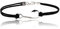 Sovats Bracelet Cordon Noir Hameçon Bracelet Argent Homme 925, Taille 23.5