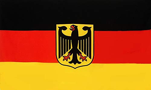 Unbekannt Lot de 3 Drapeau Allemand XXL 150 x 90 cm avec œillets métalliques