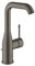 GROHE Essence | Badarmatur - Einhand-Waschtischbatterie, DN 15 L-Size | hard graphite gebürstet | 32628AL1