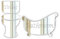 Mirrors-Interiors DOOR PLAQUE- Etched Bathroom & Etched Toilet