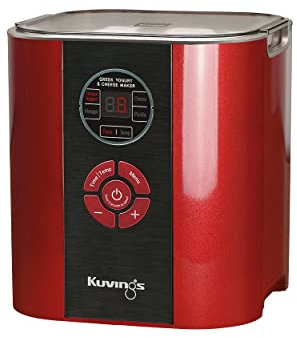 Kuvings KCG712 Fermenter Yoghurt,Cheese, Fermented & Pickled Veg Maker, Ultem BPA Free, 2 litre -Red