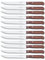 Arcos Serie Latina Caja 12 uds Cuchillo universal de cocina, Hoja de Acero Inoxidable NITRUM de 155 mm, Mango de Madera comprimida Color marrón (12 UDS)