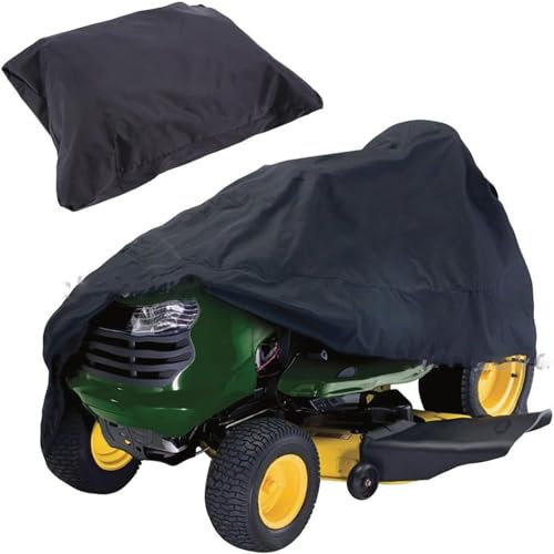 1 housse de protection imperméable en tissu Oxford résistant aux UV pour tracteur à gazon (170 x 61 x 117 cm, noir)
