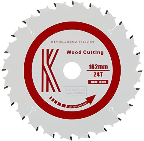3201 Key Blades and Fixings 162mm x 20mm x 1.8mm 24T Mafell Fitment Track Saw bladeTeflon Coated Professional Quality Saw Blade Best for Quality and Price