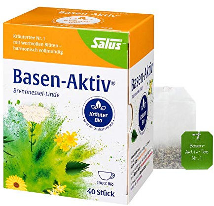 Salus - Basen-Aktiv Brennnessel-Linde - Kräutertee Nr. 1 - mit wertvollen Blüten - 1x 40 Filterbeutel (72 g)
